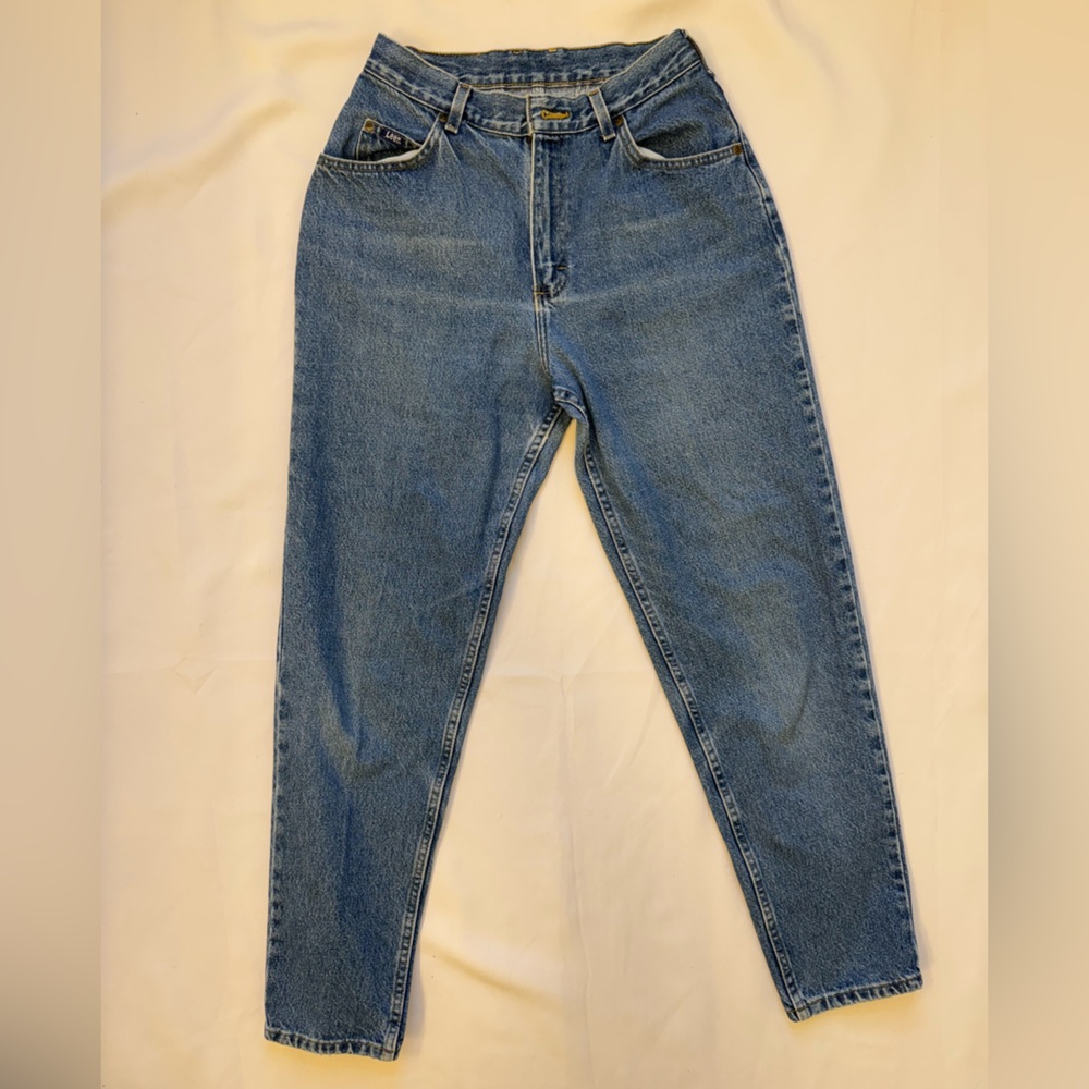 Vtg 90s Lee Riders High Waisted Mom Jeans | Made in USA | 28" Waist